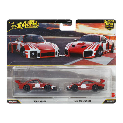 Hot Wheels Premium Car Culture 2-Pack - Porsche 935 & 2018 Porsche 935, Hot Wheels product photograph published by Mattel Creations