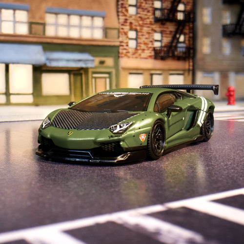 Hot Wheels Elite 64 LBWK Lamborghini Aventador LP 700-4, Mattel Creations product photograph