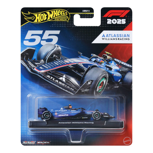 Hot Wheels Premium Atlassian Williams Racing 2025 Formula 1® Team #55, Mattel Creations product photograph