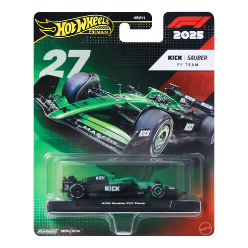 Hot Wheels Premium Kick Sauber 2025 Formula 1® Team #27, Hot Wheels product photograph published by Mattel Creations