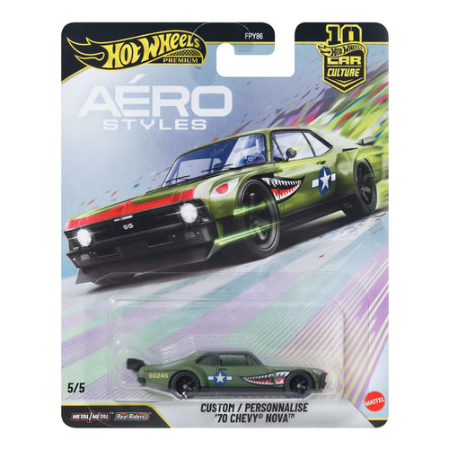 Hot Wheels Premium Car Culture Aéro Styles Custom ’70 Chevy Nova, Mattel Creations product photograph