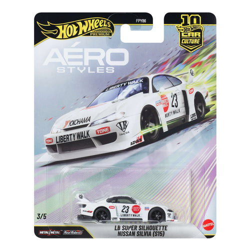 Hot Wheels Premium Car Culture Aéro Styles LB Super Silhouette Nissan Silvia (S15), Mattel Creations product photograph