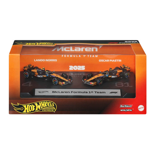 Hot Wheels Premium McLaren 2025 Formula 1® Team #81 & Team #4, Mattel Creations product photograph