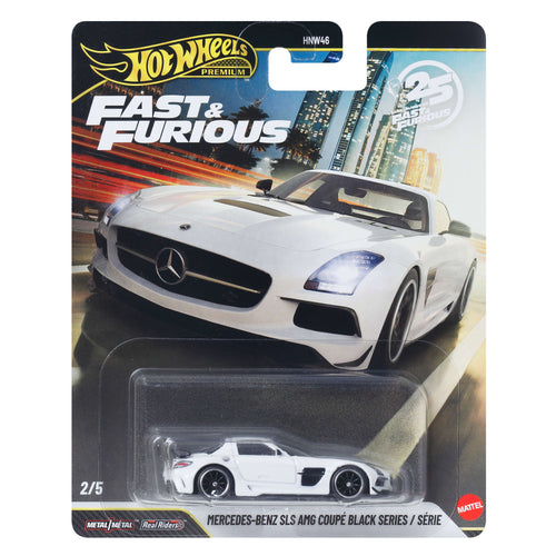 Hot Wheels Premium Fast & Furious Mercedez-Bens SLS AMG Coupé Black Series, Mattel Creations product photograph