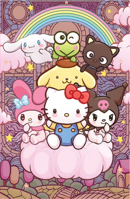 Hello Kitty and Friends: Hello World! #1 RE Card WRAP: Kickstradomis Art A, IDW Publishing product photograph