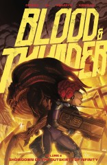 Cover of BLOOD & THUNDER: SHOWDOWN ON THE OUTSKIRTS OF INFINITY, VOL. 2 TP, published by Image