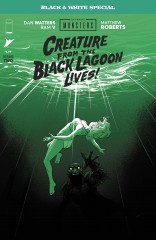 Cover of UNIVERSAL MONSTERS: CREATURE FROM THE BLACK LAGOON LIVES! BLACK & WHITE SPECIAL #2, published by Image