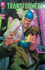 Cover of TRANSFORMERS #34, published by Image