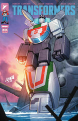 Cover of TRANSFORMERS #35, published by Image