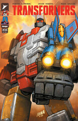 Cover of TRANSFORMERS #36, published by Image