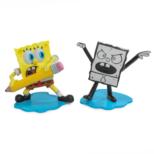 SpongeBob SquarePants - SpongeBob & DoodleBob Vinyl Mini Figure 2-Pack, Kidrobot art figures product photograph published by Kidrobot