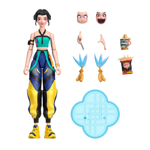 KPop Demon Hunters Huntr/X Zoey 5.6-Inch Action Figure With Accessories & Swappable Faces, KPop Demon Hunters product photograph published by Mattel