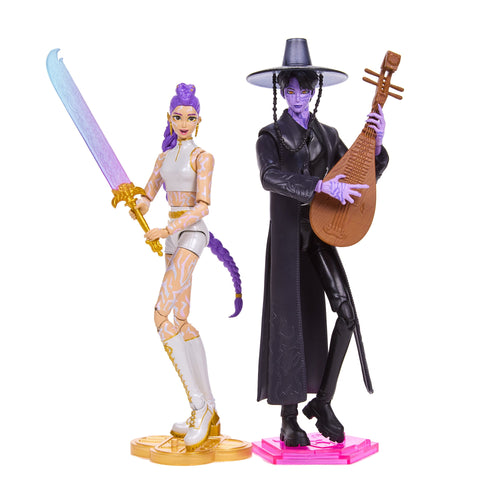 KPop Demon Hunters Rumi and Jinu Action Figure 2-Pack, KPop Demon Hunters product photograph published by Mattel Creations