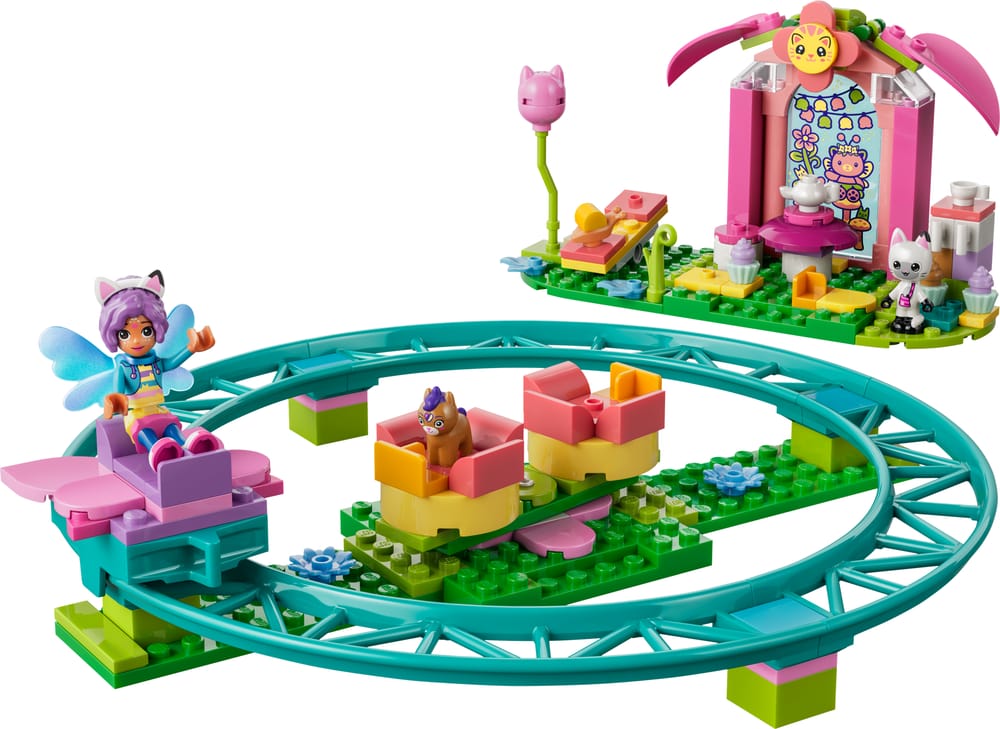 LEGO Gabby's Dollhouse set 11214 Fairy Roller Coaster and Tea Party, 137 pieces, LEGO product photograph
