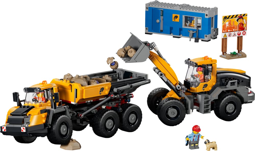 LEGO City set 60494 Dump Truck & Front End Loader, 1,132 pieces, LEGO product photograph