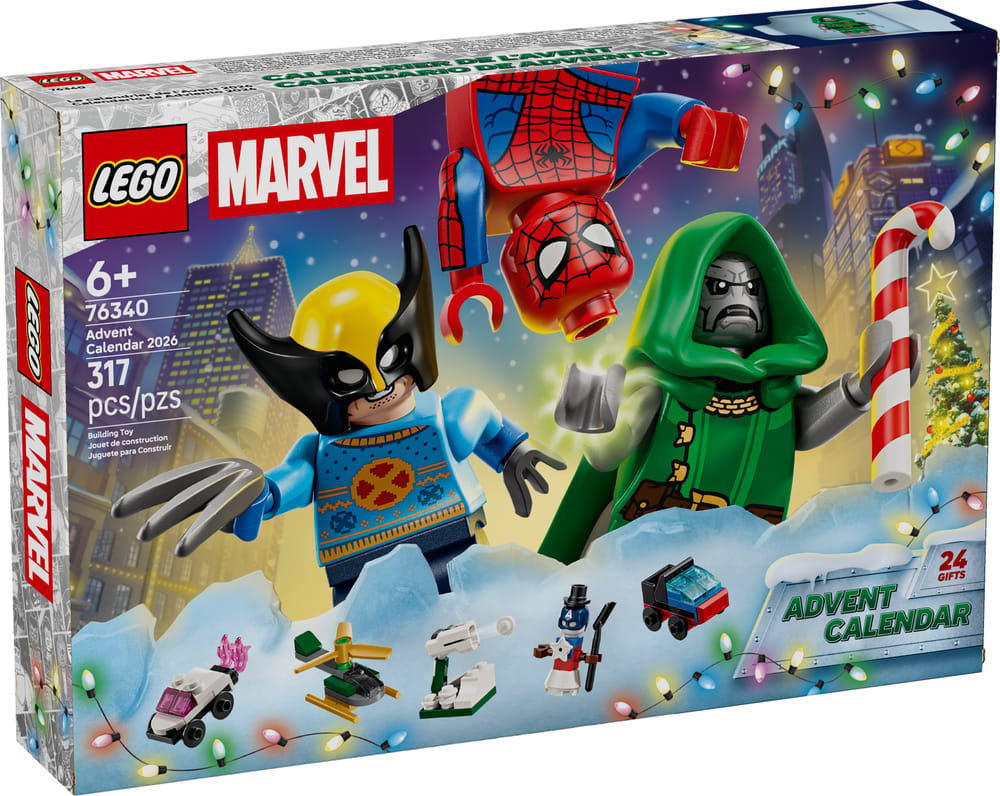 LEGO Marvel set 76340 LEGO® ǀ Marvel Advent Calendar 2026, 317 pieces, LEGO product photograph