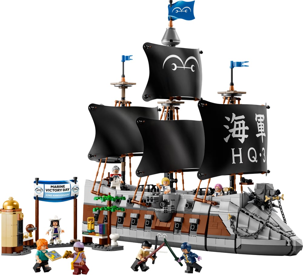 LEGO One Piece set 75646 Garp's Marine Battleship, 1,705 pieces, LEGO product photograph