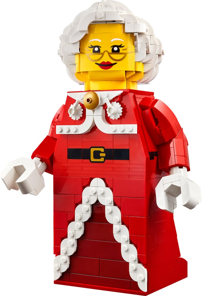 LEGO Minifigures set 40875 Up-Scaled Mrs. Claus Minifigure, 904 pieces, LEGO product photograph