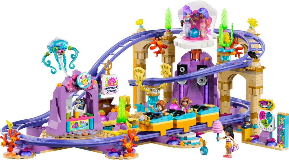 LEGO Friends set 42703 Mermaid Roller Coaster Ride, 864 pieces, LEGO product photograph