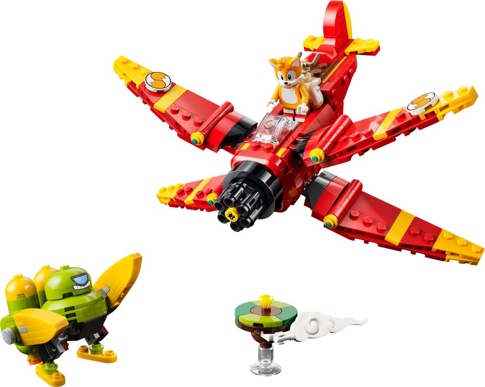 LEGO Sonic the Hedgehog set 77119 Tails' Tornado-1, 310 pieces, LEGO product photograph