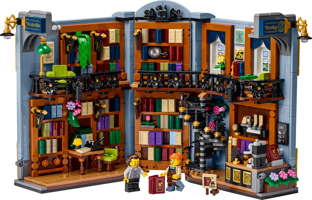 LEGO Icons set 11379 Bookstore: Book Nook, 1,690 pieces, LEGO product photograph