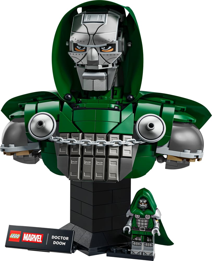 LEGO Marvel set 76345 Doctor Doom Bust, 379 pieces, LEGO product photograph
