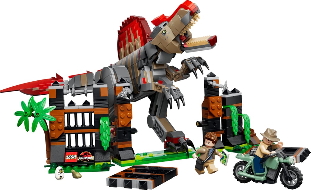 LEGO Jurassic World set 77982 Spinosaurus Dinosaur Escape, 820 pieces, LEGO product photograph