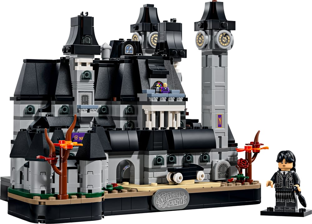 LEGO Wednesday set 76788 Nevermore Academy, 890 pieces, LEGO product photograph