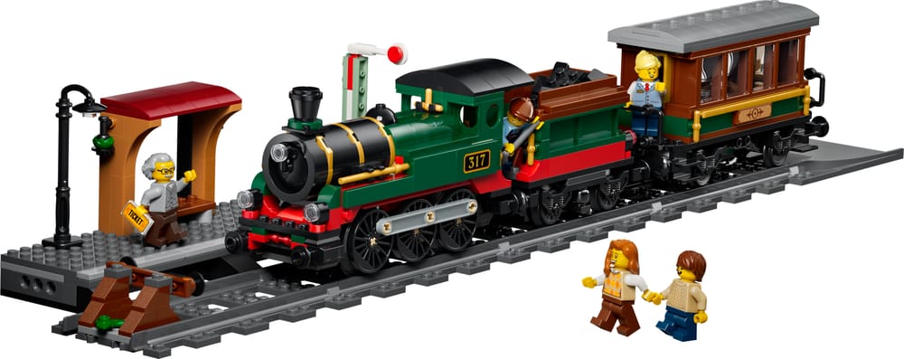 LEGO City set 60511 Vintage Steam Train, 575 pieces, LEGO product photograph