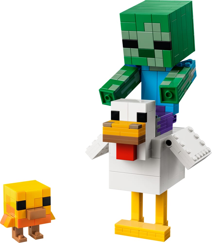 LEGO Minecraft set 21582 Chicken Jockey, 344 pieces, LEGO product photograph