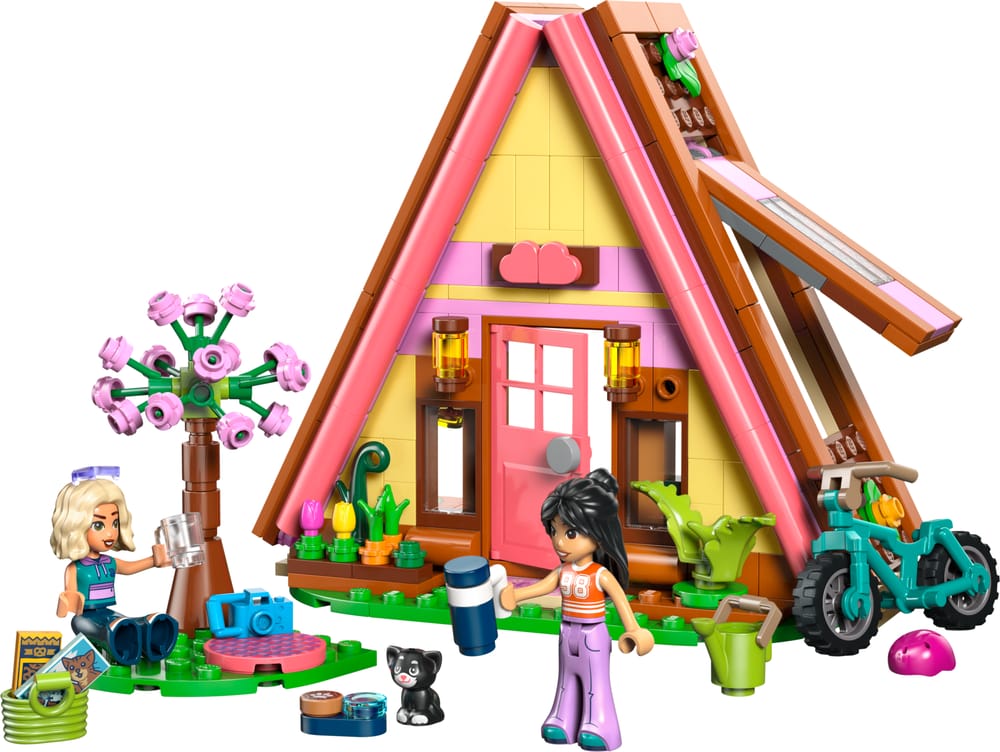 LEGO Friends set 42682 Nature Glamping Cabin, 295 pieces, LEGO product photograph