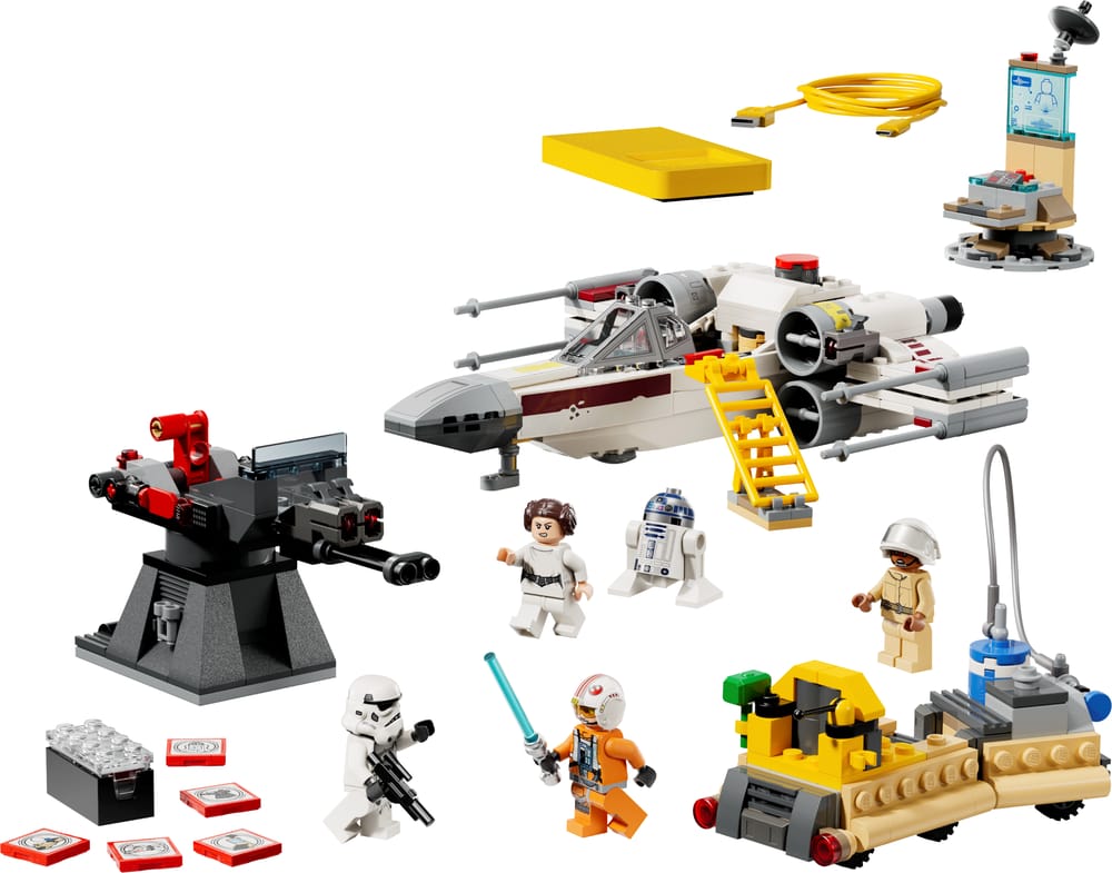 LEGO Star Wars set 75423 SMART Play™: Luke's Red Five X-Wing™, 581 pieces, LEGO product photograph