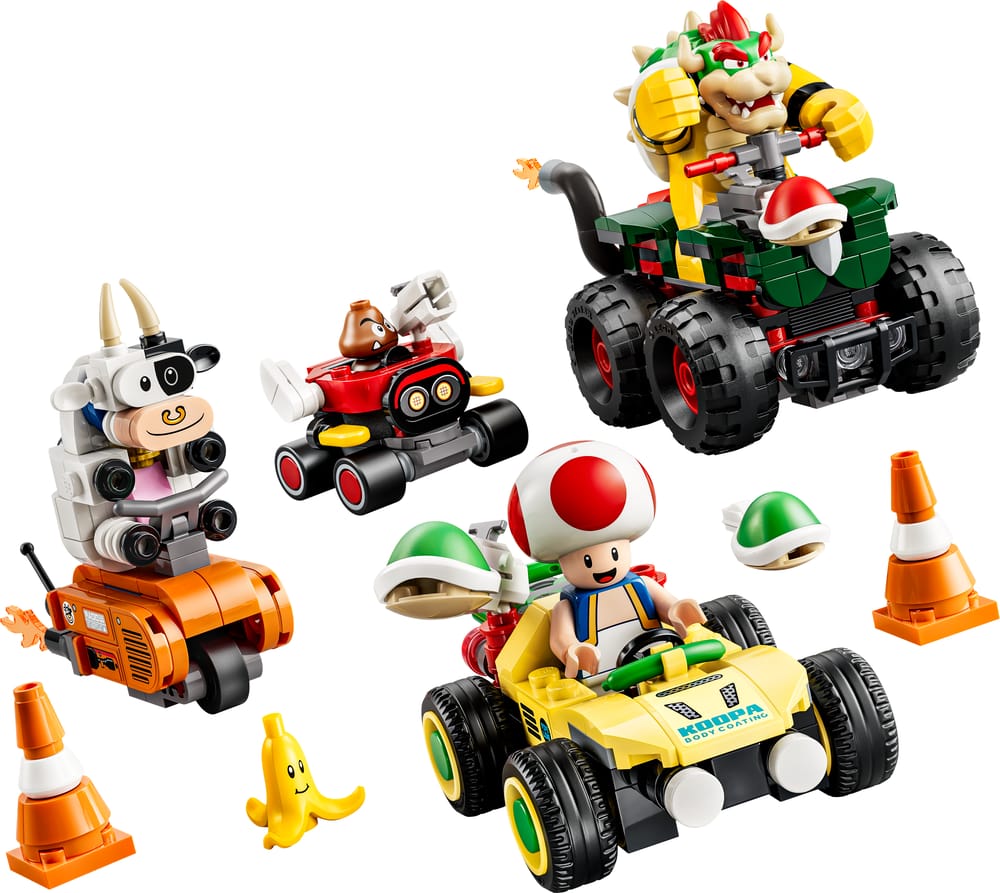 LEGO Super Mario set 72058 Bowser's Rumbling Race, 409 pieces, LEGO product photograph
