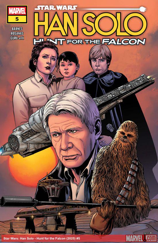 Cover of Star Wars: Han Solo - Hunt For The Falcon #5, published by Marvel