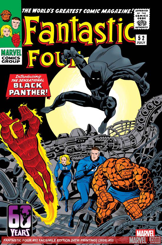 Cover of FANTASTIC FOUR FACSIMILE EDITION #52, published by Marvel