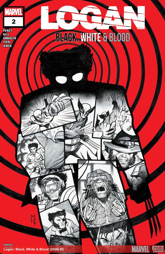 Cover of Logan: Black, White & Blood #2, published by Marvel