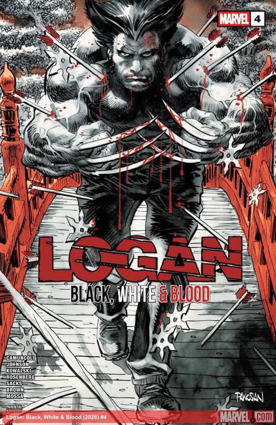 Cover of Logan: Black, White & Blood #4, published by Marvel