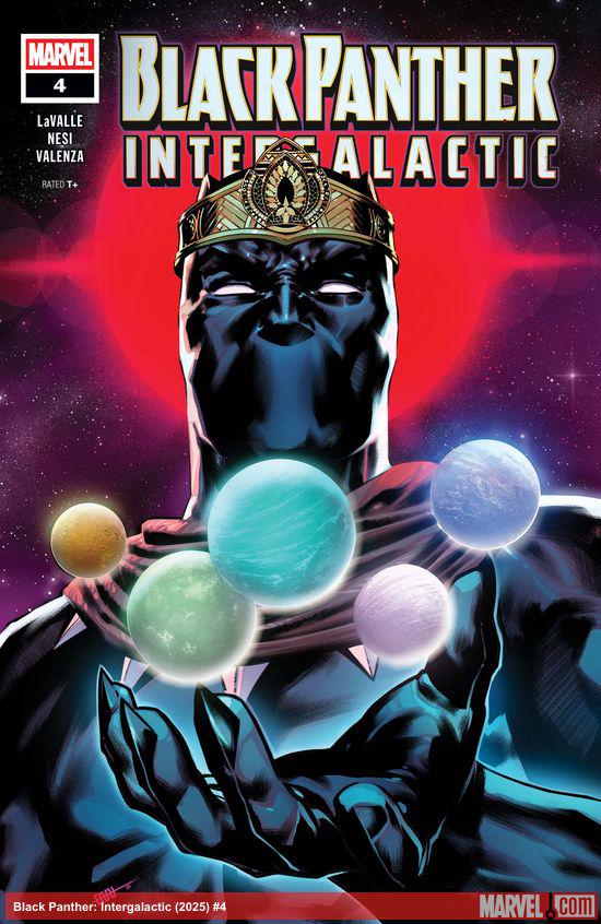 Cover of Black Panther: Intergalactic #4, published by Marvel