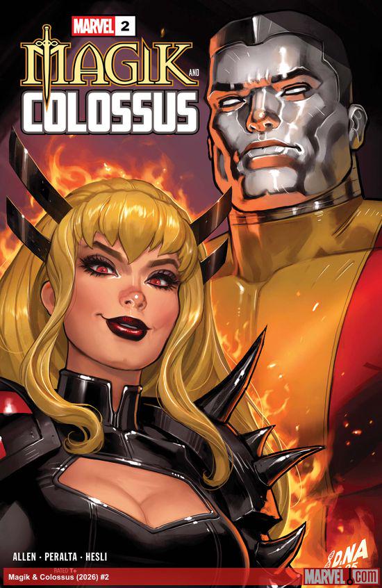 Cover of Magik & Colossus #2, published by Marvel