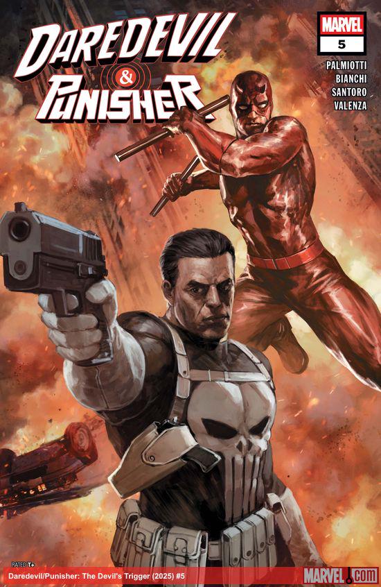 Cover of Daredevil/Punisher: The Devil's Trigger #5, published by Marvel