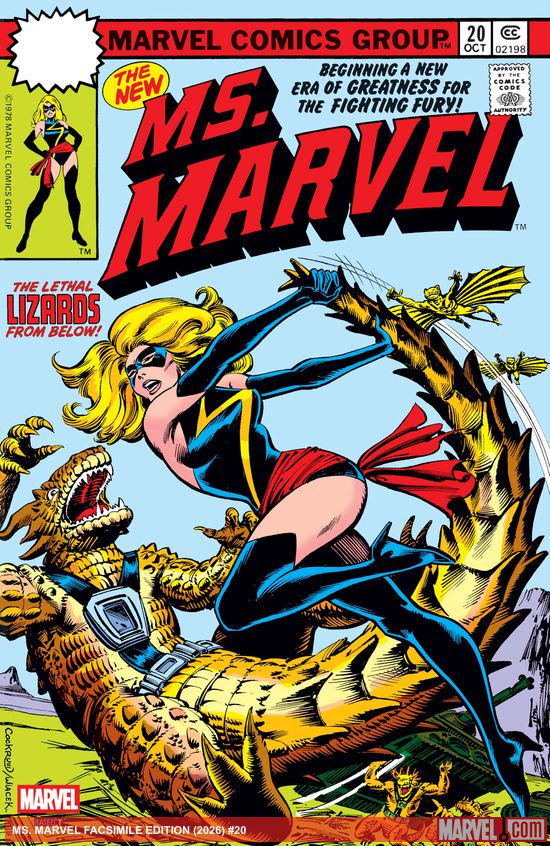 Cover of Ms. Marvel #20 Facsimile Edition #20, published by Marvel