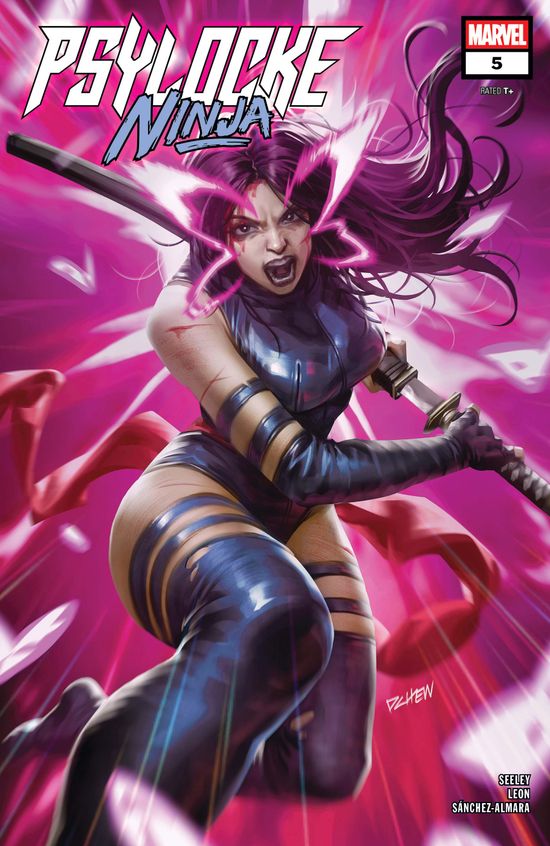Cover of Psylocke: Ninja #5, published by Marvel