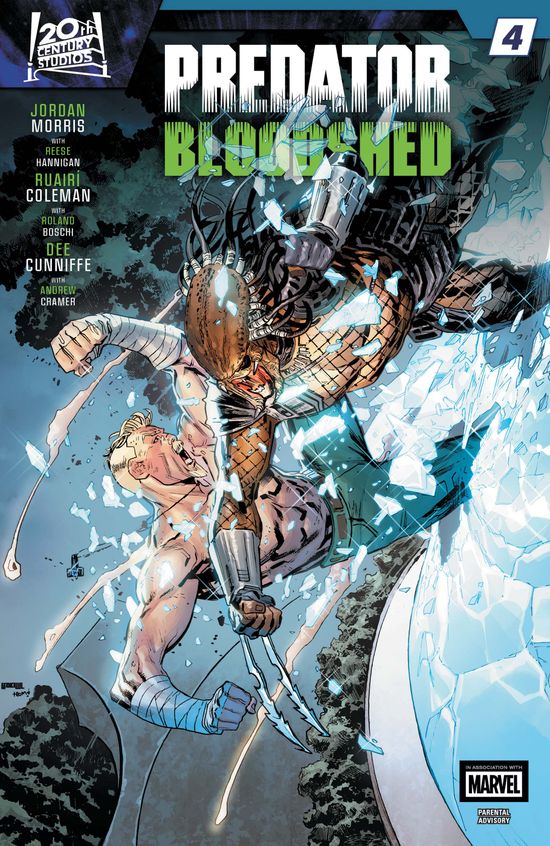 Cover of Predator: Bloodshed #4, published by Marvel