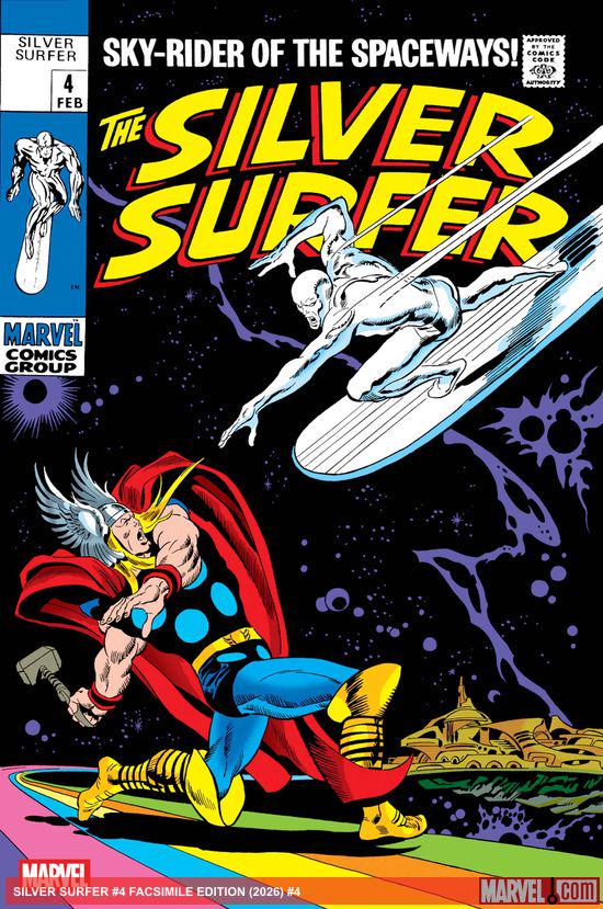 Cover of Silver Surfer #4 Facsimile Edition #4, published by Marvel