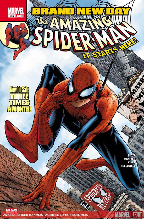 Cover of Amazing Spider-Man #546 Facsimile Edition #546, published by Marvel
