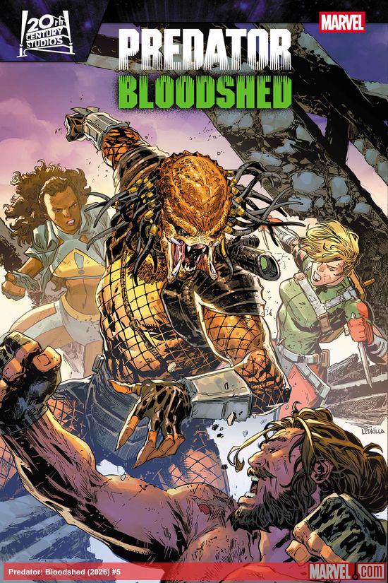 Cover of Predator: Bloodshed #5, published by Marvel
