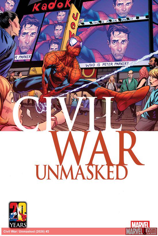 Cover of Civil War: Unmasked #2, published by Marvel