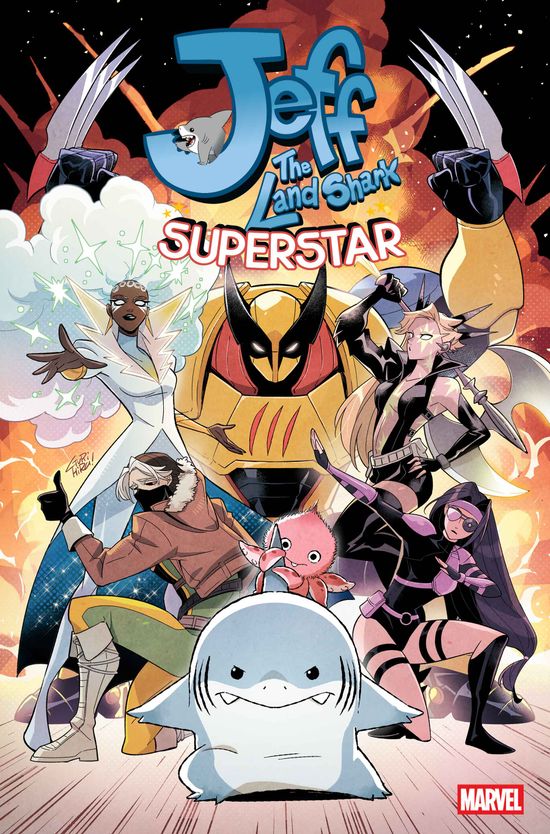 Cover of Jeff The Land Shark: Superstar #2, published by Marvel