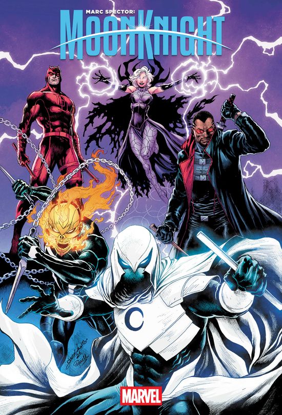 Cover of Marc Spector: Moon Knight #8, published by Marvel