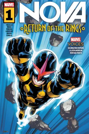 Cover of Nova: Return Of The Rings #1, published by Marvel